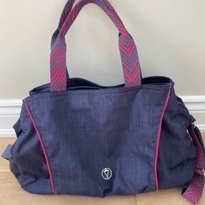 Ivivva Navy Tote with Pink Accents